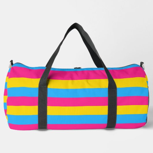 Pansexual Flag Print Cut Nähtasche Duffle Bag (Vorderseite)