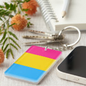 Pansexual Flag Schlüsselanhänger (Vorderseite rechts)