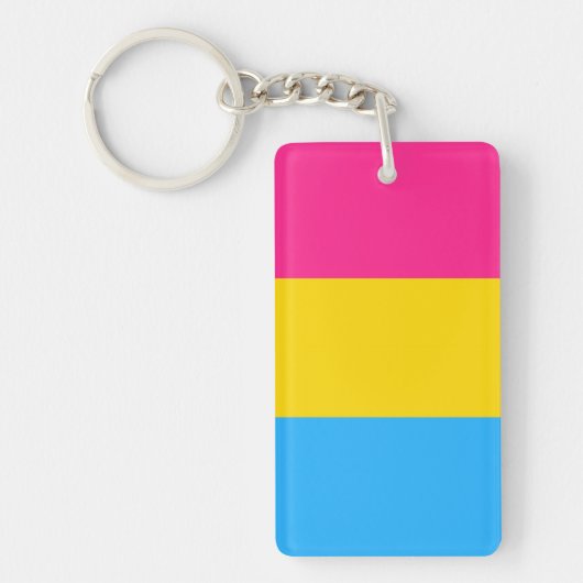 Pansexual Flag Schlüsselanhänger (Vorderseite)