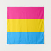 Pansexual Flag Square Wandteppich (Vorderseite (Horizontal))