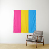 Pansexual Flag Square Wandteppich (Beispiel)