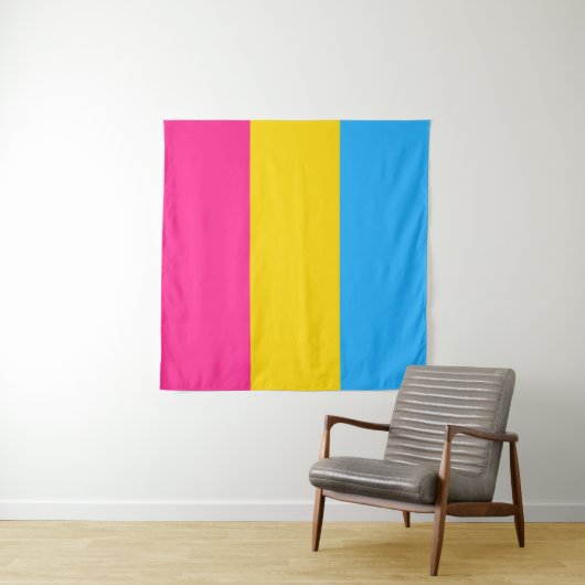 Pansexual Flag Square Wandteppich (Beispiel)