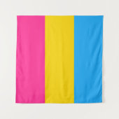 Pansexual Flag Square Wandteppich (Vorderseite)