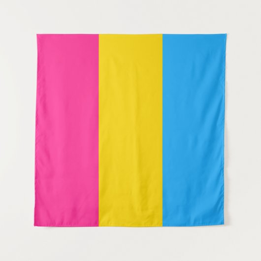 Pansexual Flag Square Wandteppich (Vorderseite)