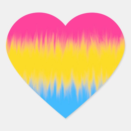Pansexual Flag Stickers (Vorderseite)