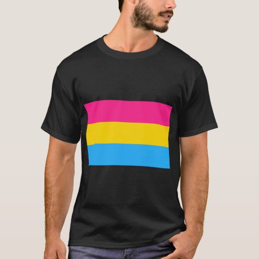Pansexual Flag T-Shirt (Vorderseite)