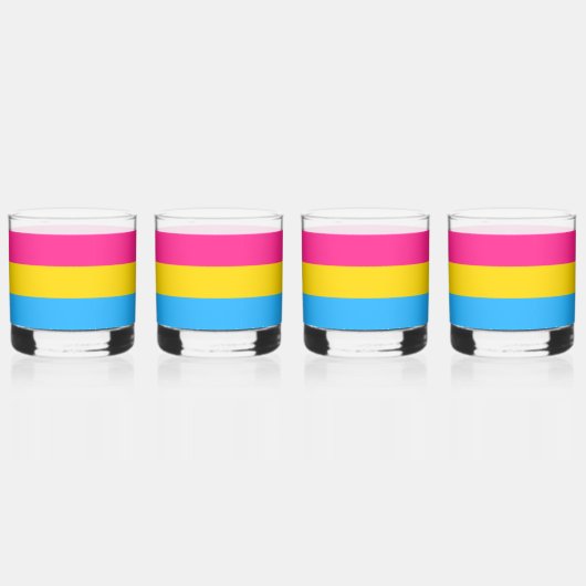 Pansexual Flag Whiskyglas (Vorderseite)