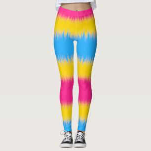 Pansexual Flag Wide Strip Leggings