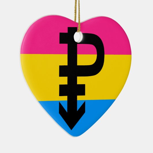 Pansexual Flagge Keramikornament (Rechts)