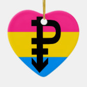 Pansexual Flagge Keramikornament (Vorne)