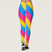 Pansexual Flagge Leggings (Rückseite)