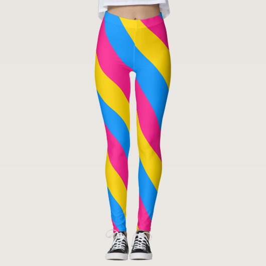 Pansexual Flagge Leggings (Vorderseite)