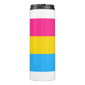 pansexual Flagge Thermosbecher (Rückseite)