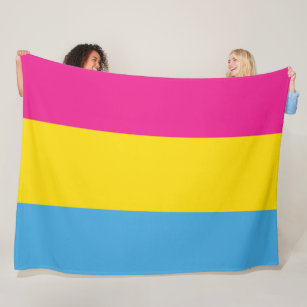 Pansexual Flaggen-Fleece-Decken Fleecedecke
