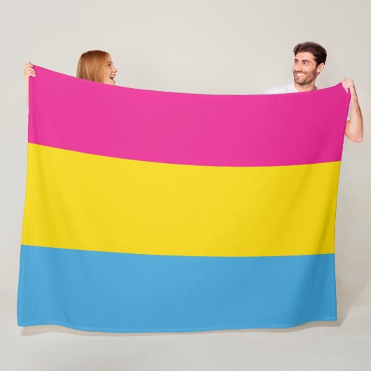 Pansexual Flaggen-Fleece-Decken Fleecedecke (Beispiel)