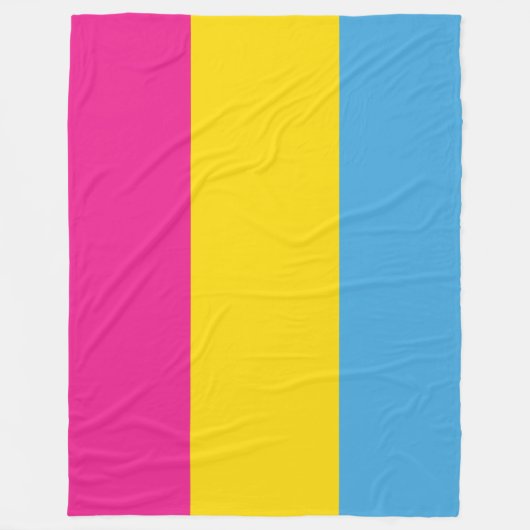 Pansexual Flaggen-Fleece-Decken Fleecedecke (Vorderseite)