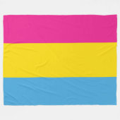 Pansexual Flaggen-Fleece-Decken Fleecedecke (Vorderseite (Horizontal))