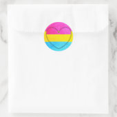 Pansexual Heart Stickers (Tasche)