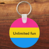 Pansexual key chain schlüsselanhänger (Vorderseite)