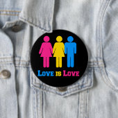 Pansexual Liebe Button (Beispiel)