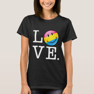Pansexual Liebe-lächelnde Flagge T-Shirt