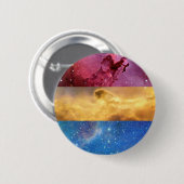 Pansexual Nebelfleckflaggen-Button Button (Vorne & Hinten)