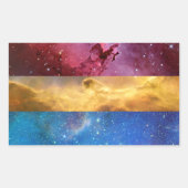 Pansexual Nebula-Aufkleber Rechteckiger Aufkleber (Vorderseite)