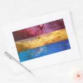 Pansexual Nebula-Aufkleber Rechteckiger Aufkleber (Umschlag)