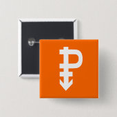 PANSEXUAL P-SYMBOL-WEISS BUTTON (Vorne & Hinten)