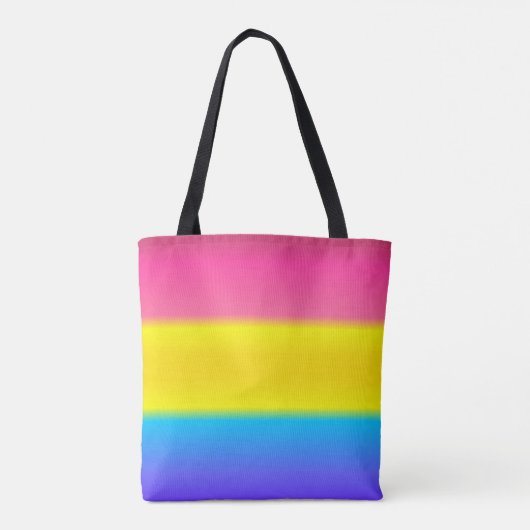 Pansexual Pan Gradient Pride Flag: Horizontal Tasche (Rückseite)