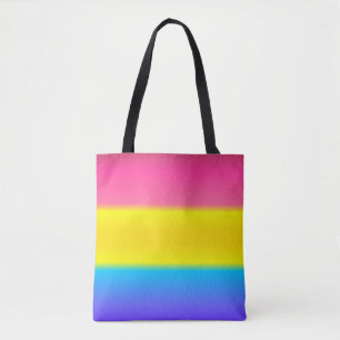 Pansexual Pan-Steigungs-Stolz-Flagge: Horizontal Tasche