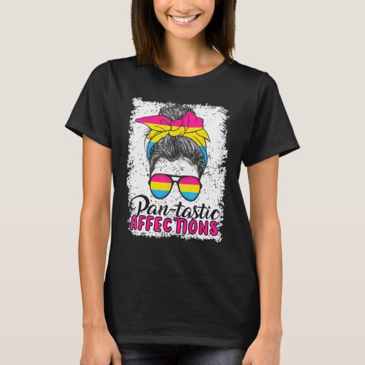 Pansexual Pan tastic Affections Pansexual Flag 1 T-Shirt (Vorderseite)