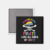 Pansexual Pirate Hintern LGBTQ Pride Geschenk Magnet (Vorderseite/Rückseite)