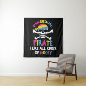 Pansexual Pirate Hintern LGBTQ Pride Geschenk Wandteppich (Beispiel)