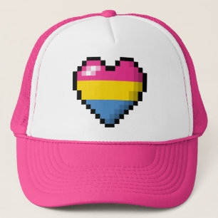 Pansexual Pixel-Herz Truckerkappe