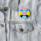 Pansexual Polyamore Tasten Button (Beispiel)