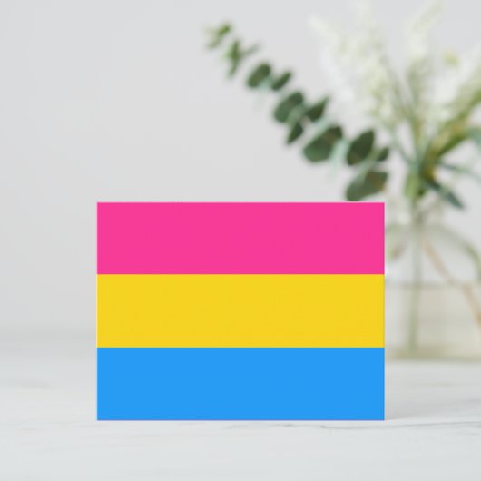 Pansexual Postkarte (Stehend Vorderseite)