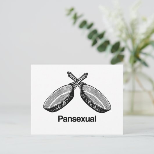 Pansexual - postkarte (Stehend Vorderseite)