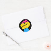 Pansexual Power Runder Aufkleber (Umschlag)