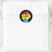 Pansexual Power Runder Aufkleber (Tasche)