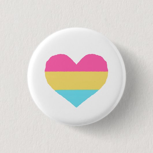Pansexual Pride Abzeichen Button (Vorderseite)