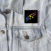 Pansexual Pride Butterfly Trail Button (Beispiel)