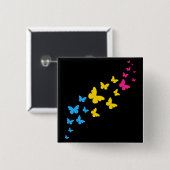 Pansexual Pride Butterfly Trail Button (Vorne & Hinten)