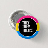 Pansexual Pride Button (Vorne & Hinten)