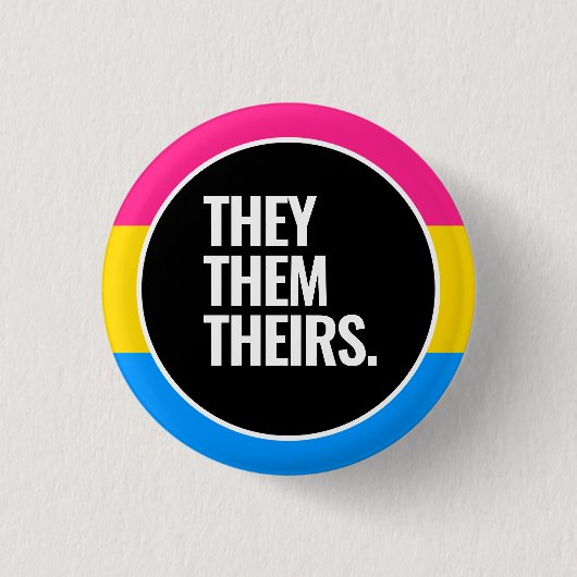 Pansexual Pride Button (Vorderseite)