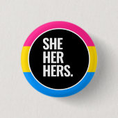 Pansexual Pride Button (Vorderseite)