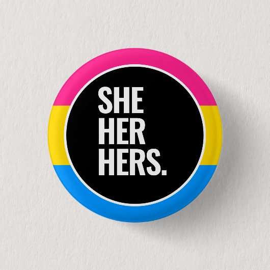 Pansexual Pride Button (Vorderseite)