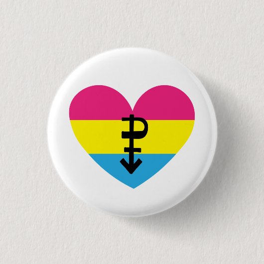 Pansexual Pride Button (Vorderseite)