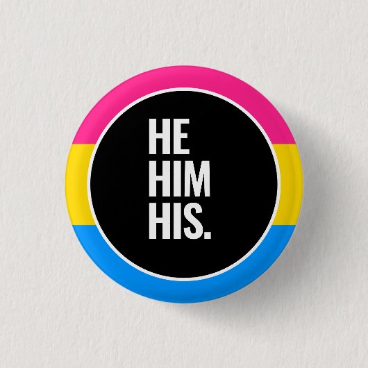 Pansexual Pride Button (Vorderseite)