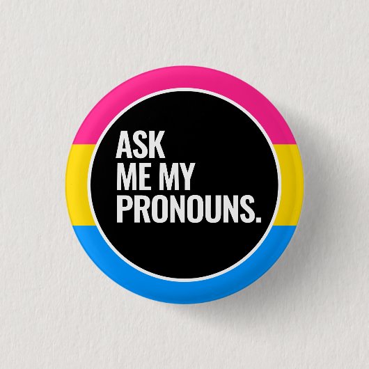 Pansexual Pride Button (Vorderseite)